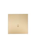 Кнопка звонка СП ZIMA IP20 безвинт. зажим зол. LEZARD 704-3688-103QC