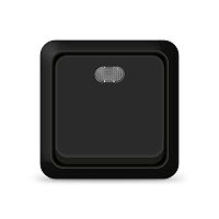Выключатель 1-кл. ОП Олимп 10А IP20 с подсветкой черн. Universal 2212