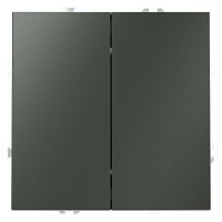 Переключатель проходной 2-кл. СП S70 10А механизм титан Voltum VLS020306