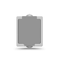 Розетка Аллегро с заземл. защ. шторки с крышкой IP54 сер. UNIVersal 1282