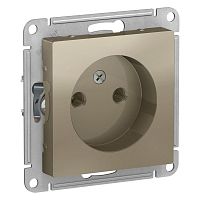 Механизм розетки 1-м СП AtlasDesign 16А без заземл. шампань SchE ATN000541