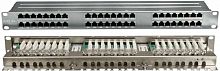 Патч-панель PPHD-19-48-8P8C-C5E-SH-110D высокой плотн. 19дюйм 1U 48 портов RJ-45 полный экран кат.5E Dual IDC Hyperline 420641