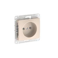 Розетка Glossa 16А без заземл. быстрозажим. клем. механизм беж. SE GSL000241S