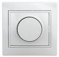 Светорегулятор СП Plano 1-401-01 поворотный 600Вт 230В IP20 бел. Intro Б0027623