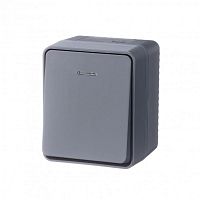Выключатель 1-кл. ОП AtlasDesign Profi54 с подсветкой 10 АХ антрацит SchE ATN544013