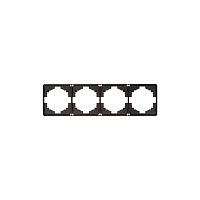 Рамка 4-м ROUND MIELE оникс Kranz KR-78-0754-3