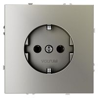Розетка 1-м СП S70 16А с заземл. механизм шелк Voltum VLS040104