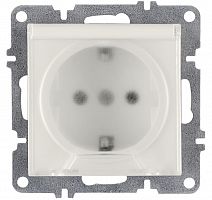 Розетка 1-м СП LAVIN/KAREN 16А IP20 с заземл. с крышкой механизм бел. ARVIA 50 01 1000 218