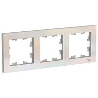 Рамка 3-м AtlasDesign универс. жемчуг SchE ATN000403