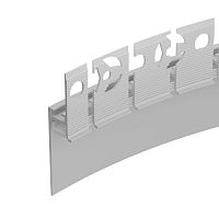 Профиль PLINTUS-FANTOM-BENT-H35-SIDE-2000 WHITE L2000 алюм. Arlight 043675(1)