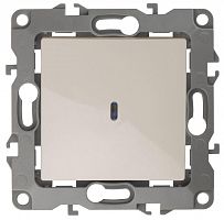 Механизм выключателя 1-кл. СП Эра12 10А IP20 12-1102-02 250В 10AX с подсветкой сл. кость Эра Б0014634