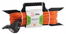Удлинитель силовой UFx-1-2x1.0-20m-IP44 на рамке б/з 1 гнездо 20м ПВС 2х1 Эра Б0043040
