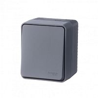 Переключатель 1-кл. ОП AtlasDesign Profi54 10 АХ антрацит SchE ATN544061