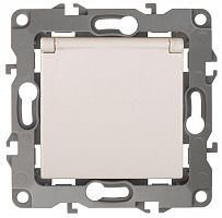 Механизм розетки 1-м СП Эра12 12-2103-02 16А IP20 16AX 250В 2P+E Schuko защ. шторки с крышкой сл. кость Эра Б0014694