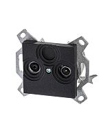 Розетка TV-R Levit оконечная антрацит ABB 2CHH083503A6063
