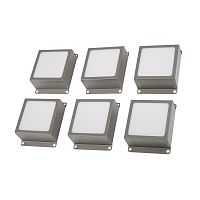 Светильник светодиодный PPL 089/G OPAL 42Вт 6500К IP40 6х(89х89х40мм) GREY ДВО/ДПО домино в потолок Грильято (комплект 6шт) Pro JazzWay 5060173