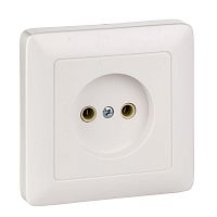 Розетка 1-м СП Хит 10А IP20 без заземл. бел. SchE RS10-132-B