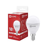 Лампа светодиодная LED-ШАР-VC 18Вт шар 4000К E14 1620лм 230В IN HOME 4690612065366