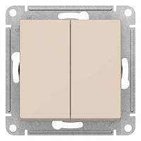 Переключатель перекрестный 2-кл. AtlasDesign 2хсх.7 10АХ механизм беж. SE ATN000273