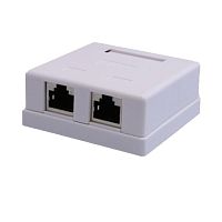 Розетка компьютерная 8P8C RJ-45 FTP кат.6 2 порта (DIY) SUPRLAN 10-0353-1