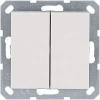 Переключатель проходной 2-кл. 10А IP20 механизм бел. глянцевый Jasmart G3022W