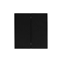 Выключатель 2-кл. СП STRONG MIELE 10А антрацит Kranz KR-78-0706-5