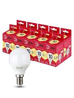 Лампа светодиодная RED LINE LED P45-10W-827-E14 R 10Вт P45 свеча 2700К тепл.бел. E14 Эра Б0052378