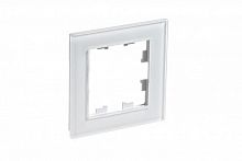 Рамка 1-м AtlasDesign Nature стекло бел. SchE ATN320101