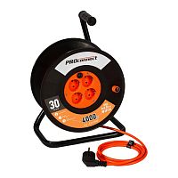 Удлинитель на катушке 4х30м с заземл. 16А IP20 Professional ПВС 3х2.5 PROCONNECT 11-7613
