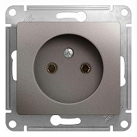 Механизм розетки 1-м СП Glossa 16А IP20 без заземл. платина SchE GSL001241