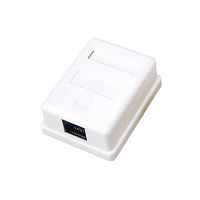 Розетка компьютерная 1-м ОП RJ45 CAT 5E бел. REXANT 03-0121
