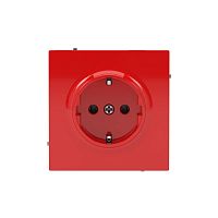 Розетка силовая KANT 2P+E без шторки красн. сатин DKC 7001033