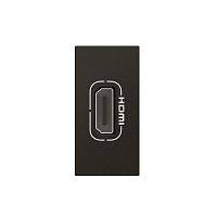 Розетка 1мод. HDMI Mosaic со шнуром черн. Leg 079478L