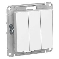 Механизм выключателя 3-кл. СП AtlasDesign 10А IP20 (сх. 1+1+1) 10AX бел. SchE ATN000131