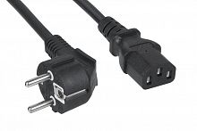 Кабель питания компьютера (Schuko+C13) (3х1.0) PC-186-VDE-1.0-0.6M 0.6м Cabeus 11015c