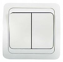 Выключатель 2-кл. СП Classico 10А IP20 2023 бел. ASD / IN HOME 4680005959860