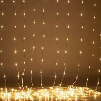 Гирлянда светодиодная "Занавес водопад" 3х2м 200LED тепл. бел. IP20 ENIN-200WL Эра Б0060416