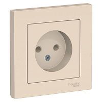 Розетка AtlasDesign 16А без заземл. в сборе беж. SchE ATN000240