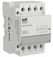 Контактор модульный KMR 40А 230В AC 2НО 2НЗ ARMAT IEK AR-KMR10-040-22-230