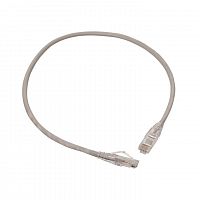 Патч-корд кат.5e неэкранированный UTP оболочка PVC сер. (0.5м) TeraLINK PRO EKF TRP-5EUTP-PVC-05M-GY