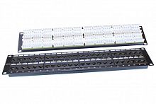 Патч-панель PP3-19-48-8P8C-C5E-110D 19дюйм. 2U 48 порт. RJ45 кат. 5e Dual IDC ROHS черн. Hyperline 246100