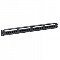 Патч-панель 19дюйм кат.5e 1U неэкранированная UTP 24 порта RJ-45 Dual IDC TeraLINK PRO EKF TRP-PPNL-5EUTP-1U24