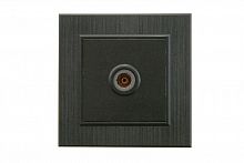 Розетка TV проходная Karea LINE STAR чер. Makel 86054007