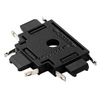 Коннектор Метр (MTR)16 CT-BL T-обр. накладной шинопровод низковольтный Pro черн. JazzWay 5057333
