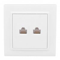 Розетка компьютерная 2-м СП Минск RJ45 бел. EKF ERK02-035-10