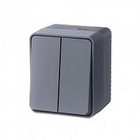 Выключатель 2-кл. ОП AtlasDesign Profi54 10 АХ антрацит SchE ATN544051