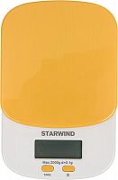 Весы кухонные электронные SSK2158 макс.вес:2кг оранж. STARWIND 317448