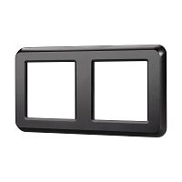 Рамка пластиковая FRM-VERSA-PL-2-BK Arlight 043778