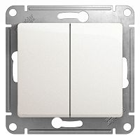 Механизм выключателя 2-кл. СП Glossa 10А IP20 (сх. 5) 10AX перламутр SchE GSL000651