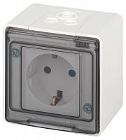 Розетка Эксперт 11-2501-01 2P+E IP55 16А-250В ОУ бел. Эра Б0063294